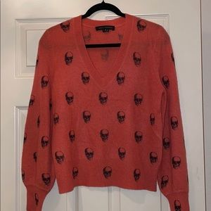 100% Cashmere Skull Top!